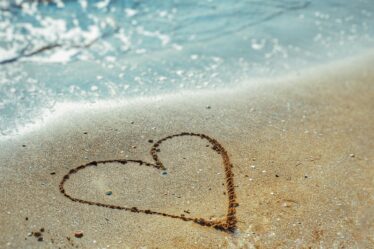Heart-Drawn-in-Sand
