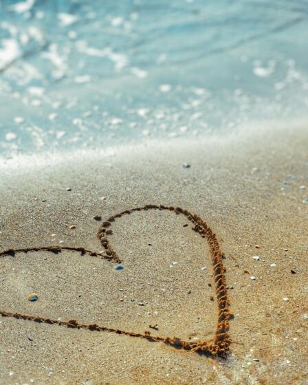 Heart-Drawn-in-Sand